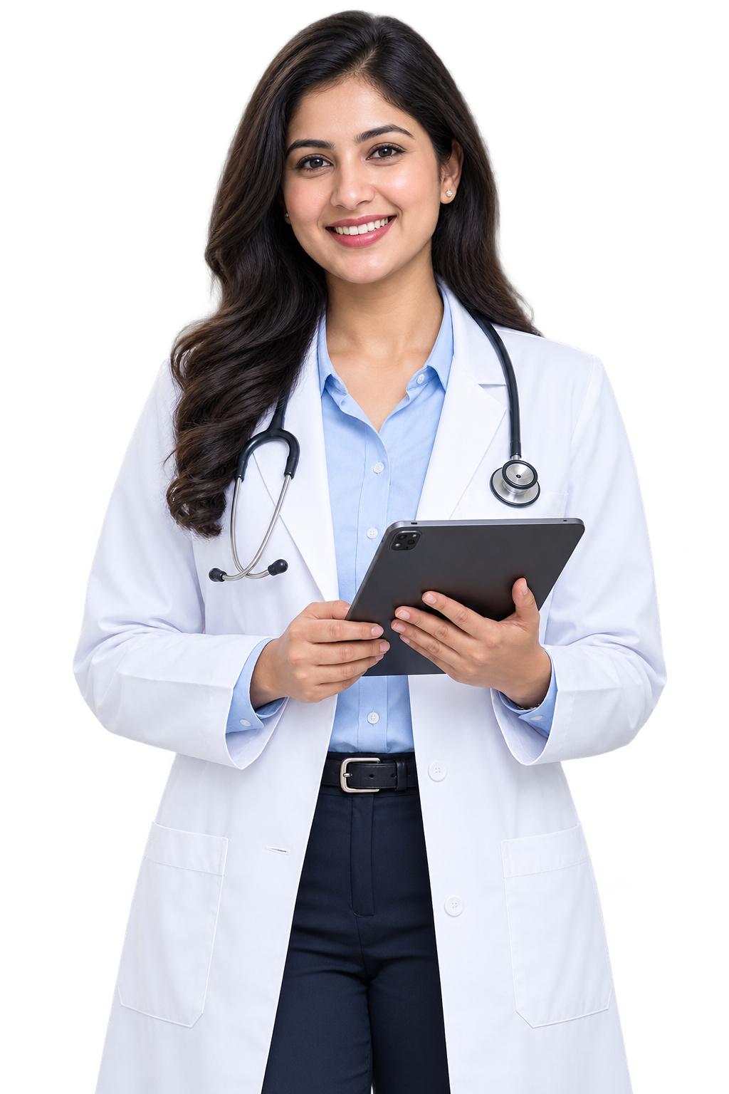 Doctor issuing a medical fitness certificate online