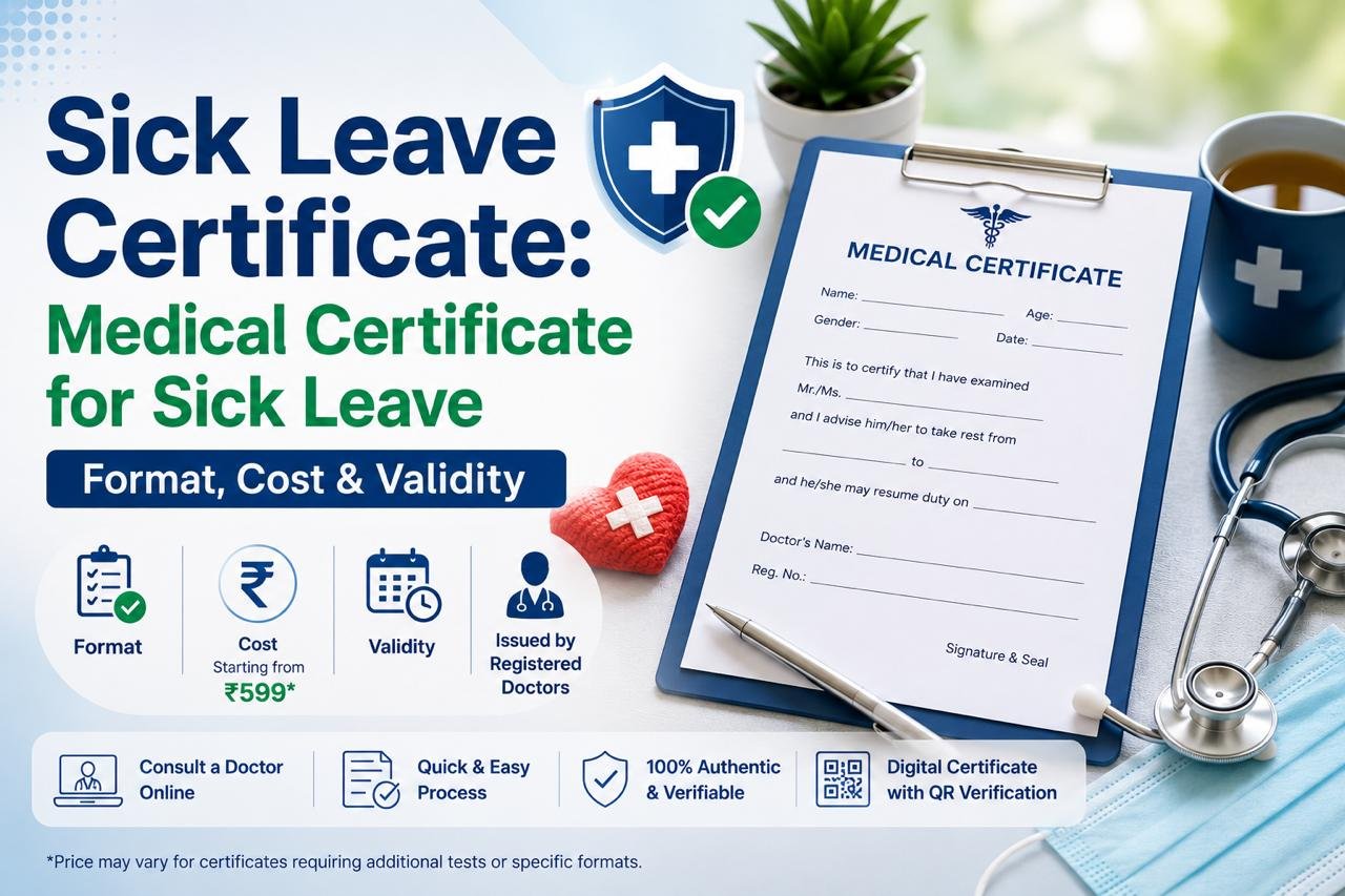 Sick Leave Certificate: Medical Certificate for Sick Leave, Format, Cost & Validity