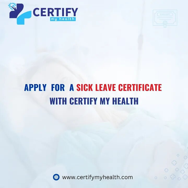 Apply For a Sick Leave Certificate with Certify My Health