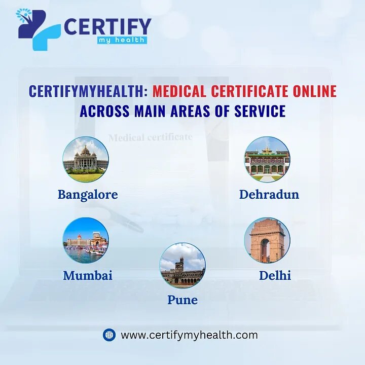 Certify My Health: Medical Certificate Online Across Main Areas of Service